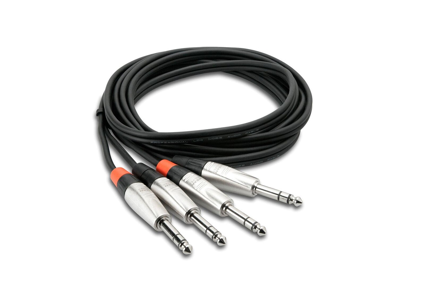 New - Hosa REAN DUAL 1/4" Balanced TRS Pro STEREO CABLE - 15FT HSS-015X2