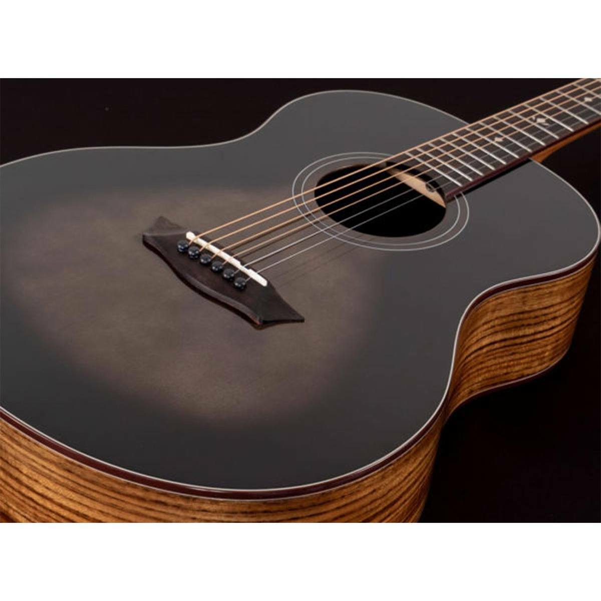 New - Washburn Bella Tono Novo S9 Studio Acoustic Guitar Transparent Charcoal Burst