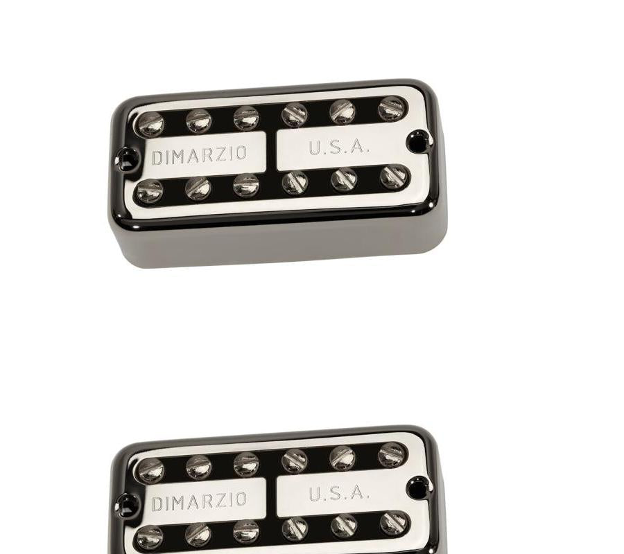 DiMarzio New'Tron Neck Humbucker Pickup - Nickel Cover, Black Insert,NEW