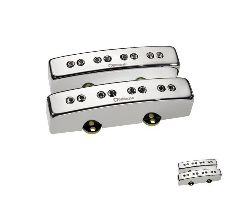 DiMarzio DP302 RELENTLESS JTM BASS PAIR, Nickel Cover - New