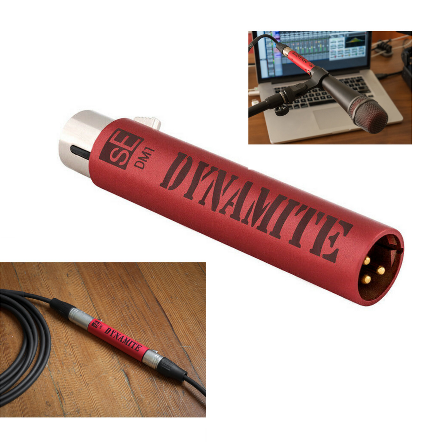 SE Electronics Dynamite Active Inline Microphone Preamplifier DM1-MIC-PRE-U - New
