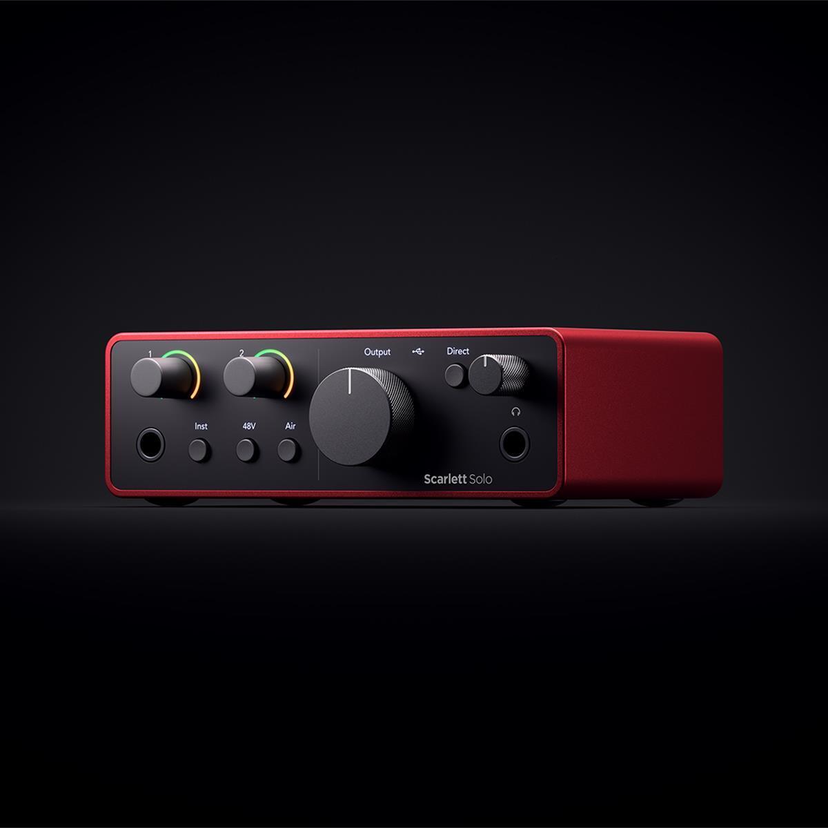 Focusrite Scarlett Solo Studio 4th Gen USB Interface w/Mic, Headphones,S/W Suite - New