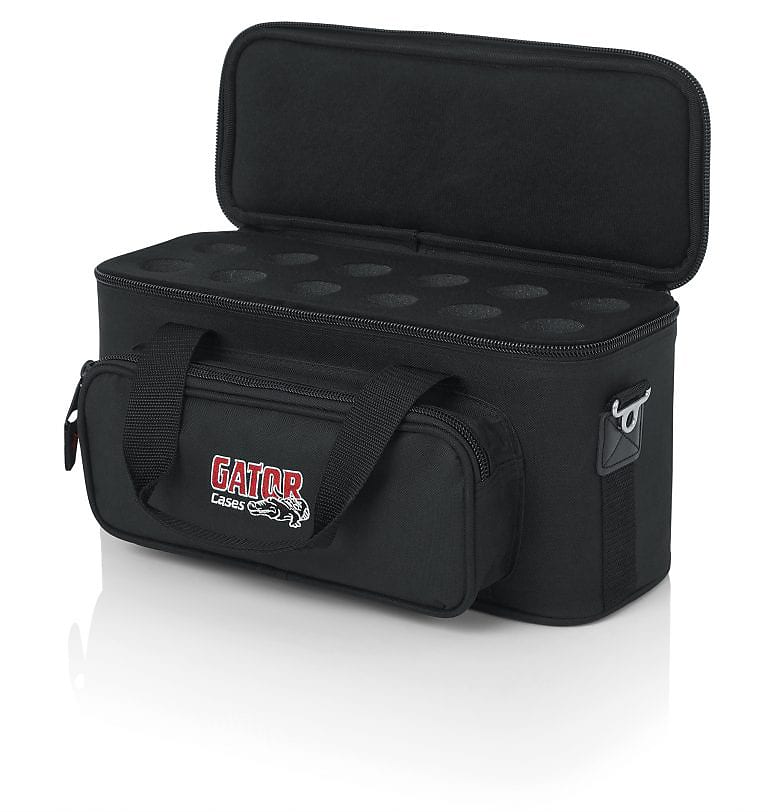 NEW - Gator GM-12B Padded 12x Microphone Bag