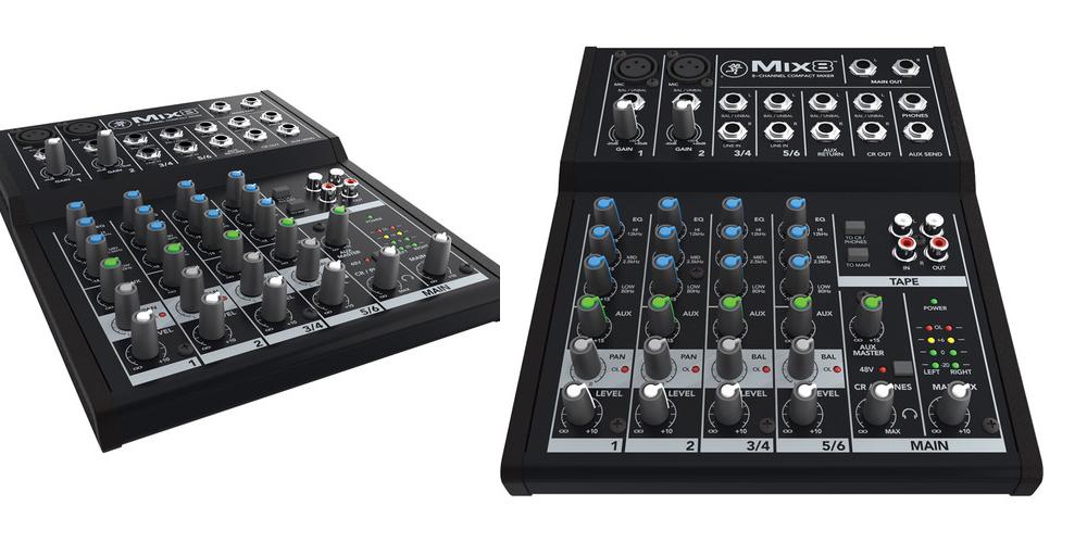 Mackie Mix8 8-channel Compact Mixer -NEW